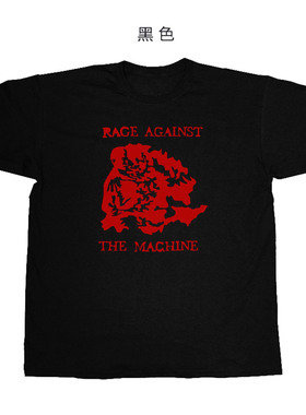 暴反ratm-rage-against-the-machine红色胶印小众纯棉无袖坎肩T恤