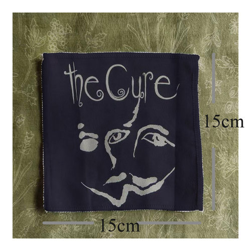 the cure 暗黑哥特摇滚风软薄微绒面布贴布标布章remake衣服包包