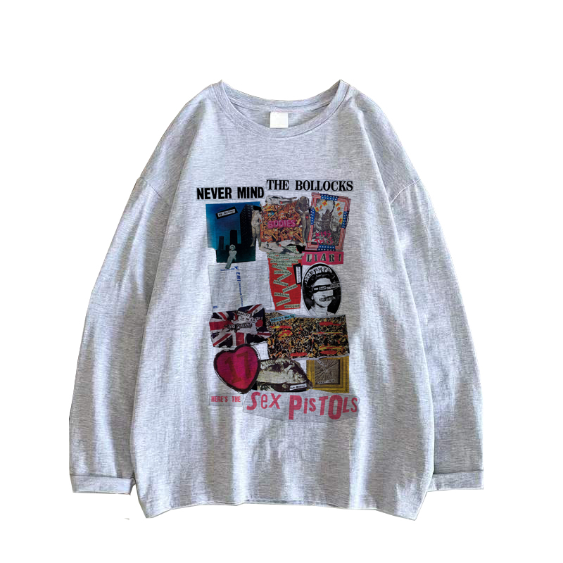 sex pistols 经典英伦朋克摇滚乐队 punk rock 男女春秋长袖T恤