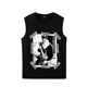 Kurt cobain科特柯本摇滚人脸DIY朋克压胶印花无袖 T恤坎肩背心