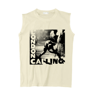 the clash 冲撞乐队 london calling 伦敦呼叫 朋克圆领坎肩无袖T
