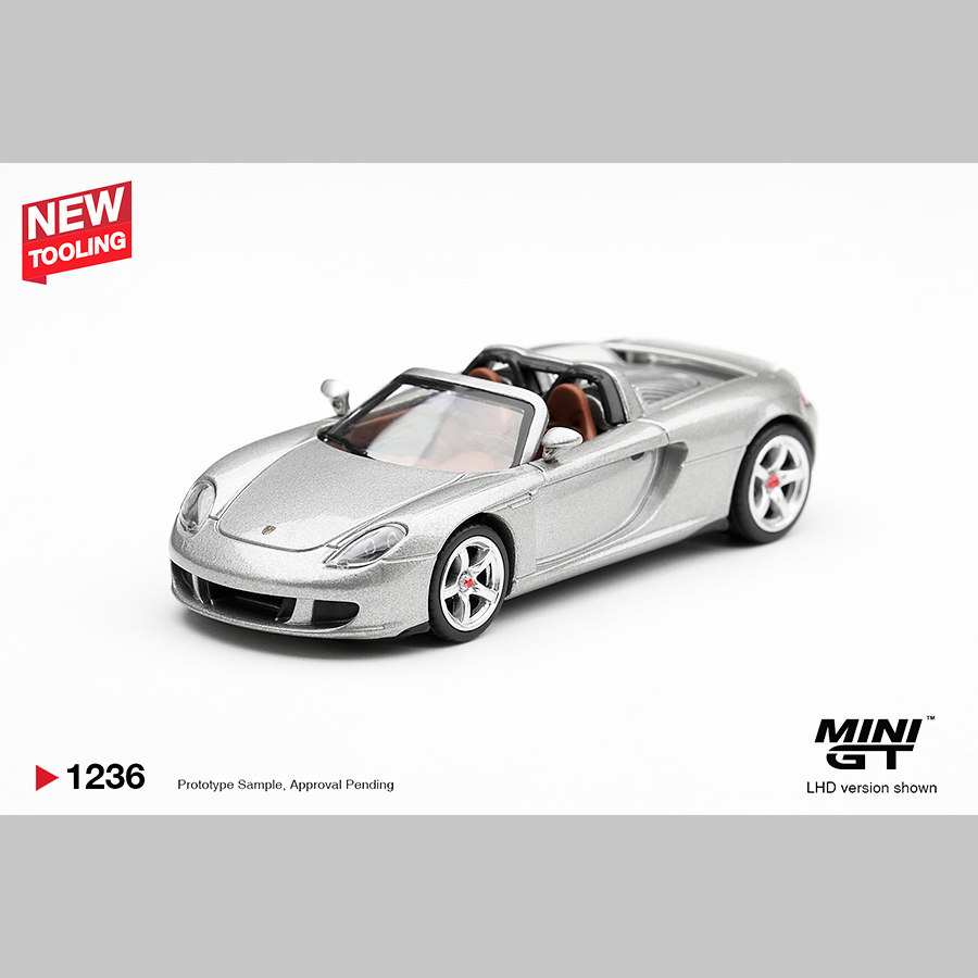 预售1:64 MINIGT#1236 保时捷Porsche 卡雷拉Carrera GT 合金车模图片