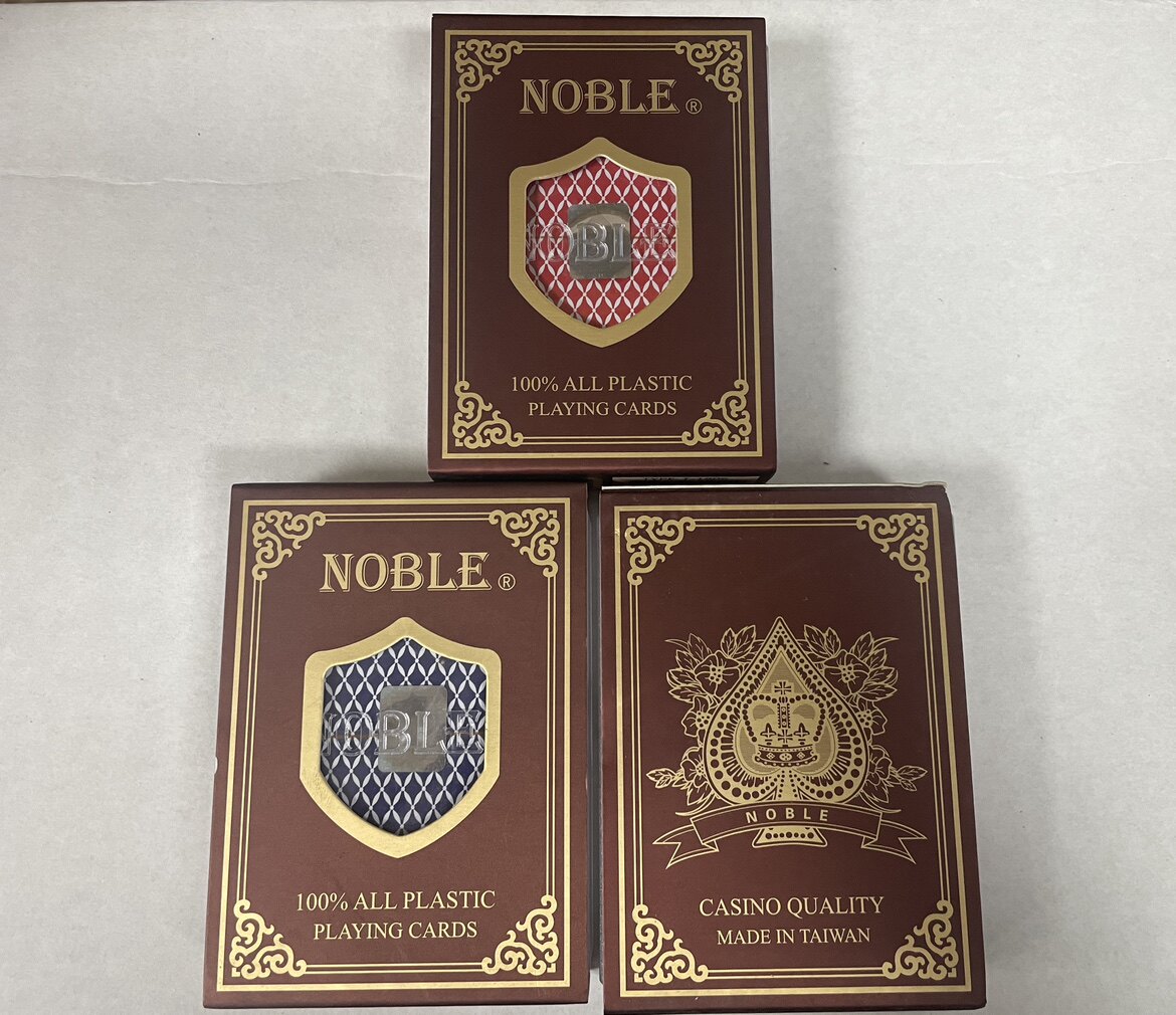 NOBLE台湾国高宽牌塑料扑克扑克/德州/掼蛋/花