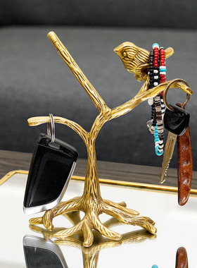 费灵黄铜装饰收纳摆件美式复古