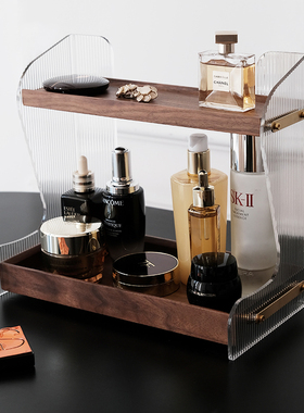 出形轻奢梳妆台护肤品化妆品收纳架桌面置物架洗手台亚克力收纳盒