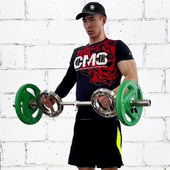 杠铃杆眼镜杆360度旋转拉力多角度旋转目字深沟球轴承二头肌杠铃