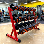 哑铃架立式 储存器家用健身器材 两层三层女士哑铃杠铃组合哑铃套装