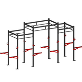 健身房组合力量架综合训练架矩阵架举重架单杠双杠杠铃架健身器材