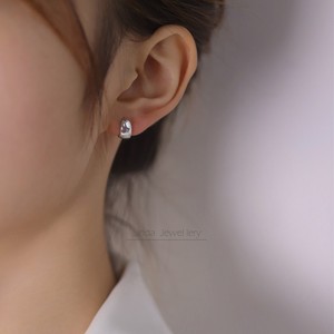 高级感通体S925银耳扣女睡觉免摘耳环防过敏水滴耳钉养耳洞耳饰