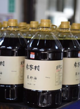袁家村压榨菜籽油 5升装 包邮