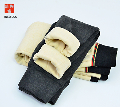 BLESSDOG蓝狗家秋冬新款男女童双层蛋白绒高腰保暖裤儿童加厚打底