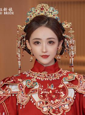 景泰蓝凤冠故宫清朝古典婚礼
