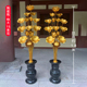 大型落地家用佛堂常花佛前供花莲花荷花寺庙鎏金花菩萨花佛堂摆件
