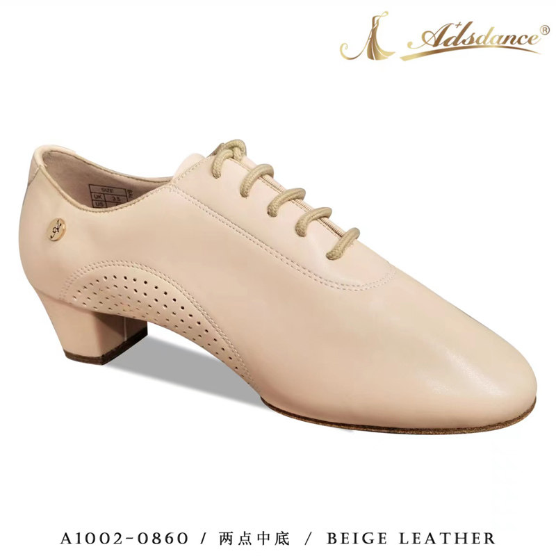ADS女教师鞋拉丁舞鞋两点底舞蹈鞋4.5cm跳舞鞋恰恰伦巴专业练习鞋