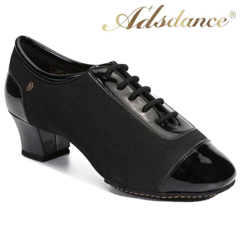 ADSdance拉丁舞鞋男成人舞蹈训练比赛两点底儿童舞蹈鞋男童拉丁鞋