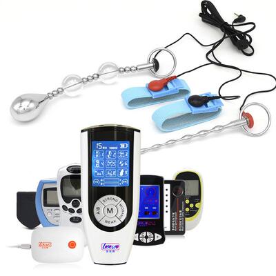 Male penis electric shock punishment toy urethral dilator
