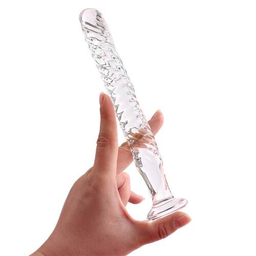 Glass-made femalemasturbation toy fake phallus adult product
