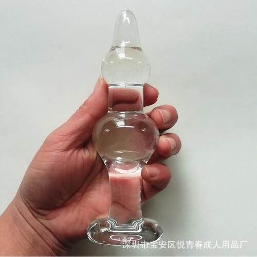 Glass-made femalemasturbation toy fake phallus adult product