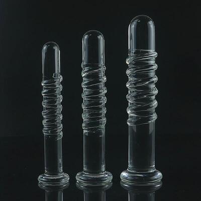 Glass-made femalemasturbation toy fake phallus adult product