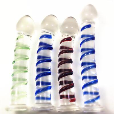 Glass-made femalemasturbation toy fake phallus adult product
