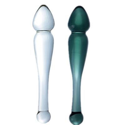 Glass-made femalemasturbation toy fake phallus adult product
