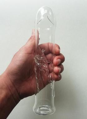 A self-pleasuring toy made of glass for use inside the anus.