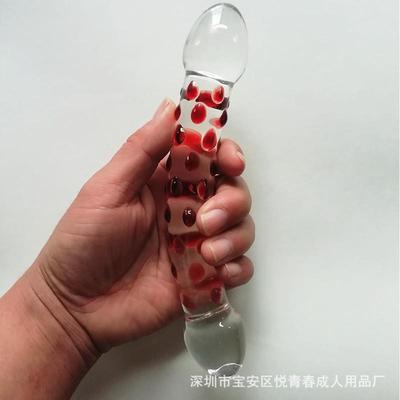Glass-made femalemasturbation toy fake phallus adult product