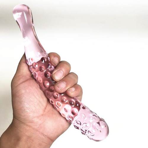 Glass-made femalemasturbation toy fake phallus adult product