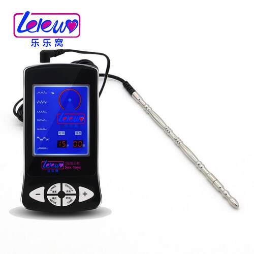 Male penis electric shock punishment toy urethral dilator