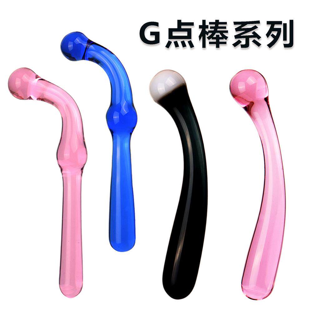 玻璃搅拌棒保健按压器具水晶玻璃解压按摩棒按摩棒手持兴奋棒