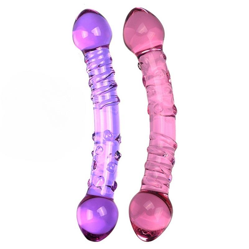 Glass-made femalemasturbation toy fake phallus adult product
