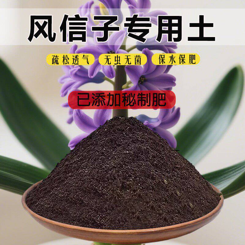 风信子专用土家用育苗土养花土风信子营养土肥料土椰砖土种花土