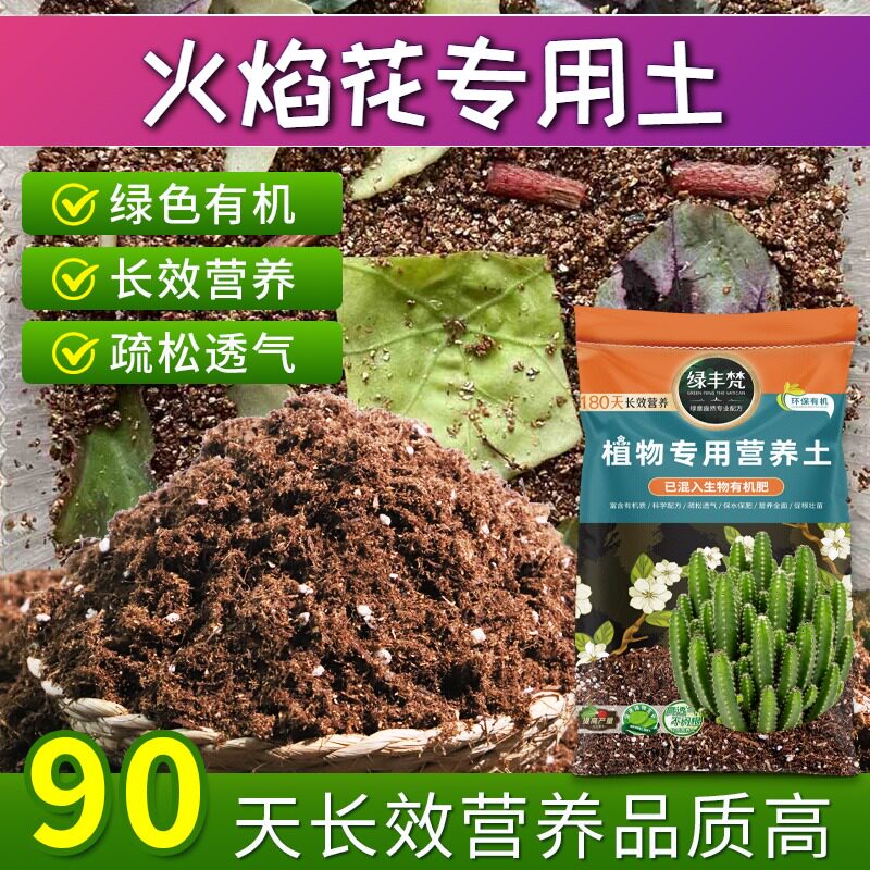 火焰花适用花泥根壮苗好盆景种植土腐熟充分缓释营养试用装喜酸