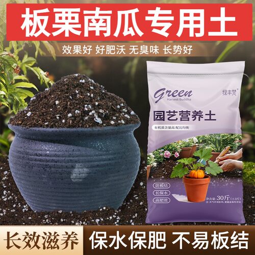 板栗南瓜专用种植土不烂根保水保肥菜园加有机肥进口壮根球根包邮