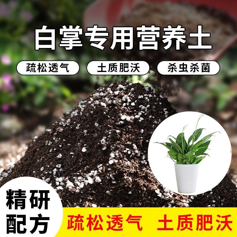 白掌专用土营养土通用种花养花多肉专用土营养土有机肥料养花土