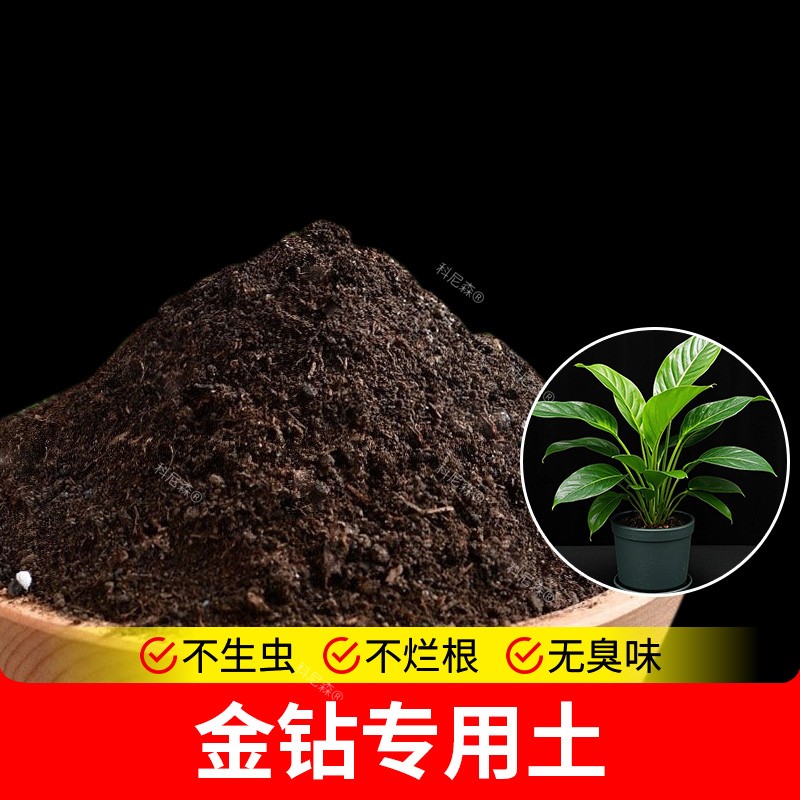 金钻专用土营养土肥料阳台家用室内盆栽专用土有机肥花盆花园土壤