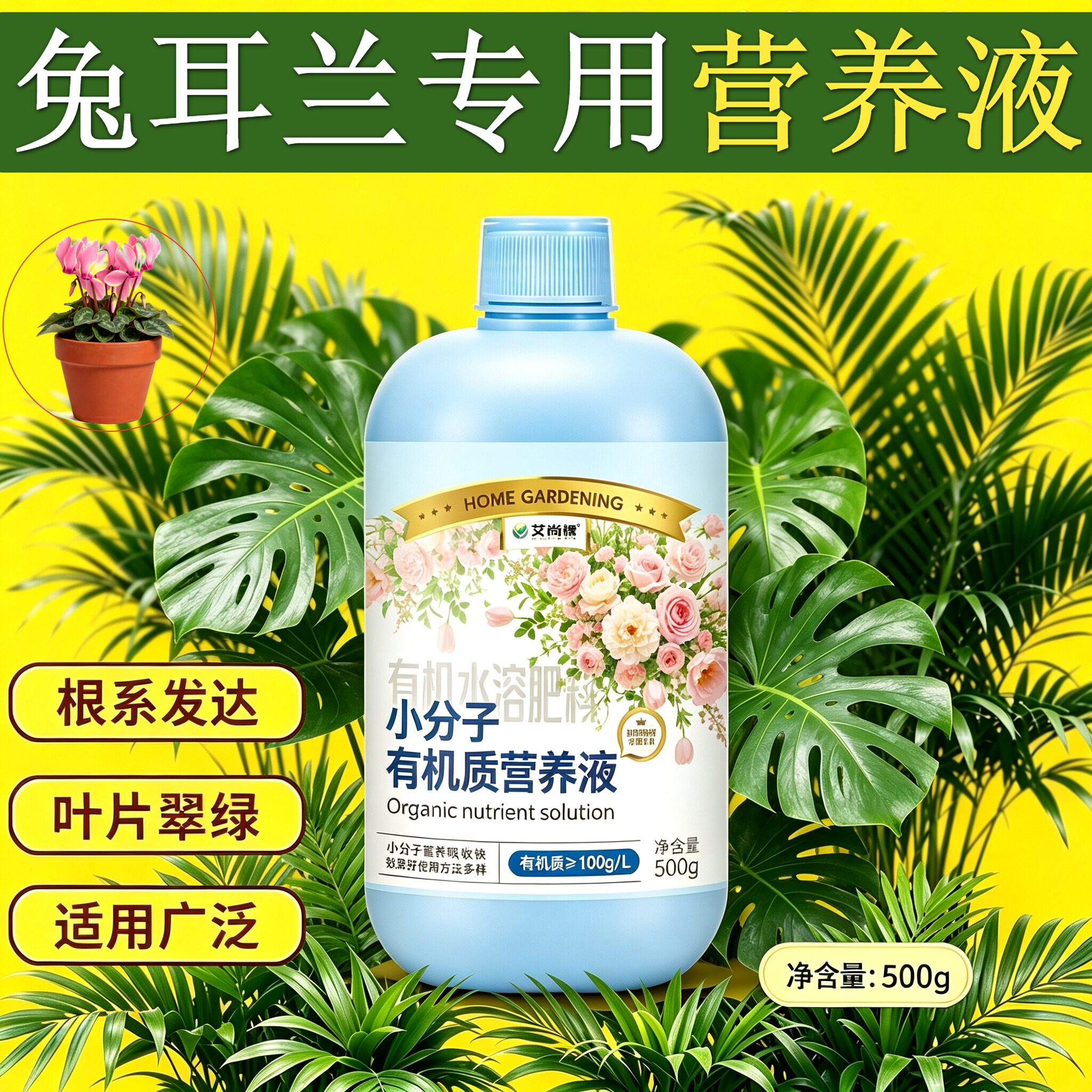 兔耳兰适用小分子有机质营养液园艺家用小分子氨基酸浓缩高效盆栽