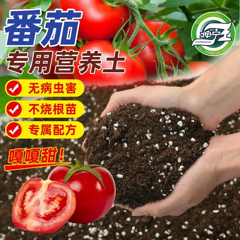 番茄专用土圣女果营养土盆栽育苗有机土壤小西红柿种植土专用肥料