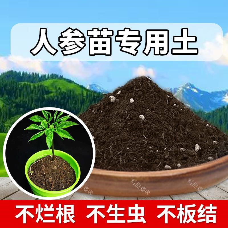 人参苗专用土肥料花卉人参苗营养土植物盆栽土壤绿植养花泥土透气