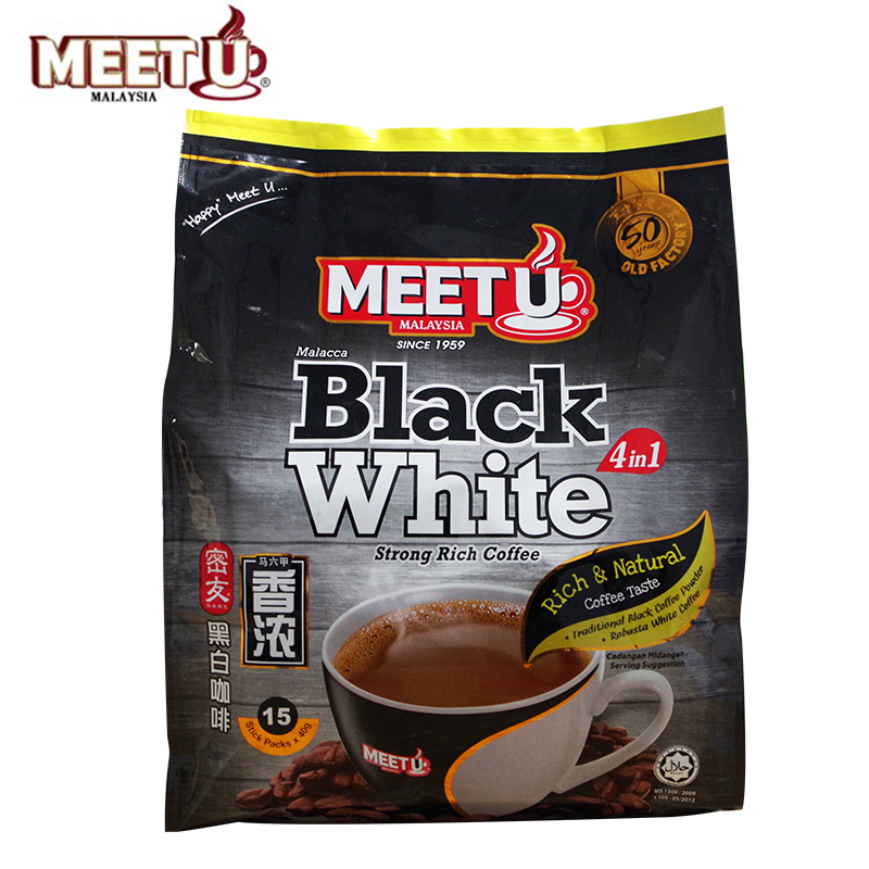 包邮进口密友meet黑白马六甲咖啡