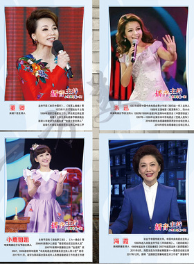 主持人海报新闻联播主持朱迅小鹿姐姐董卿海霞撒贝宁写真照片