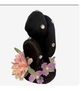 古风假发舞蹈头饰花朝春晓戏莲玉蝶醉春风芒种儿童成人演出表演发