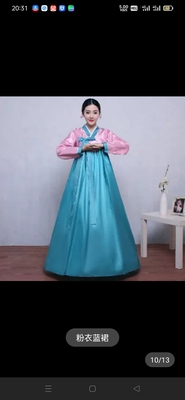 大长今女童服装朝鲜族舞蹈服韩国古装传统韩服儿童亲子表演演出服
