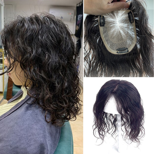 羊毛卷假发片卷发真人发丝