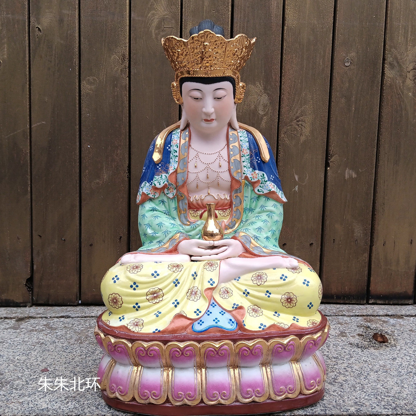 景德镇雕塑陶瓷毗卢遮那佛像坐莲毗卢观音菩萨像毗卢佛像供奉神像