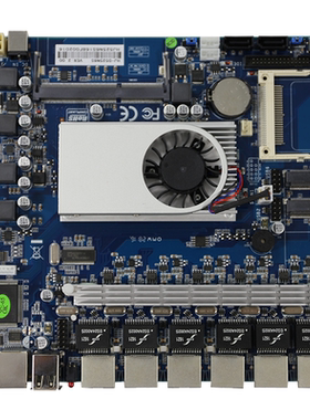 工控嵌入式主板D525/6个千兆网卡82583V/软路由i快opwt派网