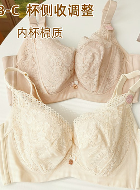 原288豆家~撤柜BC杯内里棉薄款内衣记忆软钢圈收副乳聚拢调整文胸