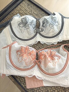 内衣大胸显小性感软钢圈聚拢调整 刺绣水晶超薄款 撤柜款 柜上228元