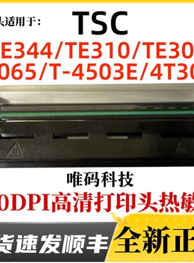 适用TSC T-065  TE310 300 TE344打印头 4T300条码打印机热敏针头