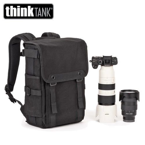 thinkTANK创意坦克479/480帆布双肩摄影包防盗上后下开相机背包军